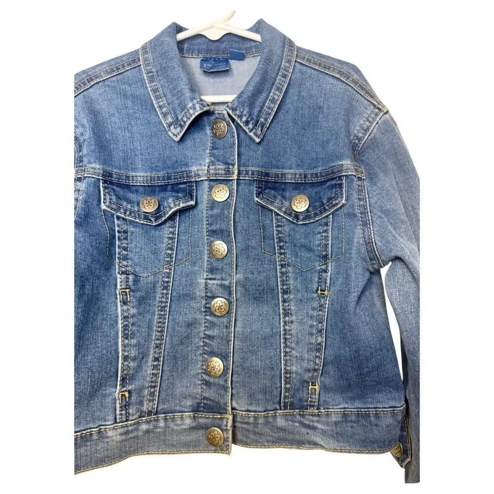 Disney’s Encanto Girls Jean Jacket Sz. S (6) Snap Front
